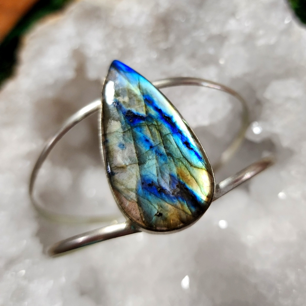 Labradorite Bracelet Sterling Silver